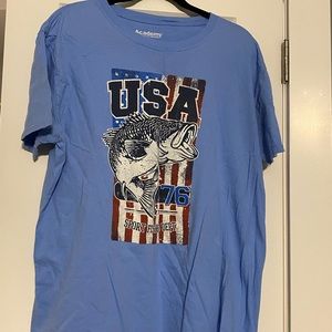 USA fishing cotton tee